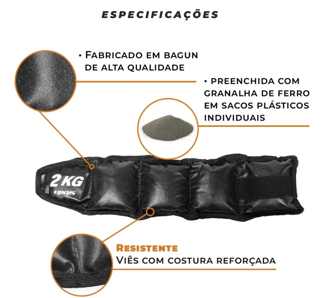 Caneleira de peso - 2kg - Imagem 3